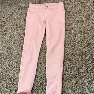 pink jeans with rose gold hardware-rarely worn